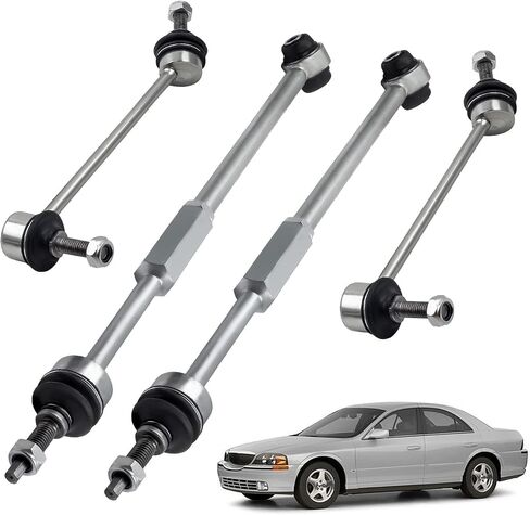 Maxpeedingrods لينكولن LS 00-06 4 قطعة قضبان ربط عزم الدوران القابلة للتعديل الخلفية شريط نهاية الروابط ل ثندربيرد 2002-2005 in Kuwait