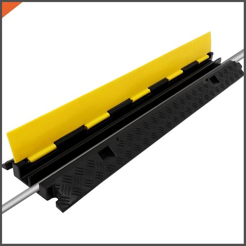Heavy Duty Floor Cord Cover Cable Protector, Hard PVC Cord Hider Floor，Heavy Duty 12000 Lbs Load Can be Used to Hide Cables and Trip Anyway in Saudi Arabia