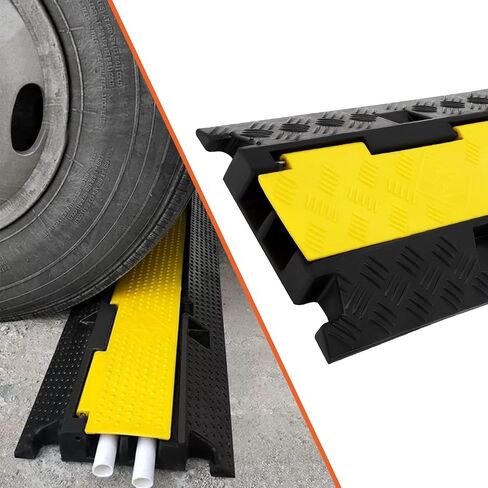 Heavy Duty Floor Cord Cover Cable Protector, Hard PVC Cord Hider Floor，Heavy Duty 12000 Lbs Load Can be Used to Hide Cables and Trip Anyway in Saudi Arabia