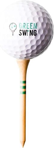 Green Swing Bamboo Golf Tees | Strong Sustainable Biodegradable | 30pcs in Saudi Arabia
