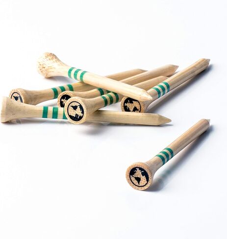 Green Swing Bamboo Golf Tees | Strong Sustainable Biodegradable | 30pcs in Saudi Arabia