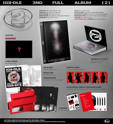 (G) I-DLE 2 TWO 2nd Album Contents+Photocard+Tracking Sealed GIDLE GI-DLE (Standard Version.2) in Saudi Arabia