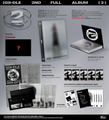 (G) I-DLE 2 TWO 2nd Album Contents+Photocard+Tracking Sealed GIDLE GI-DLE (Standard Version.2) in Saudi Arabia
