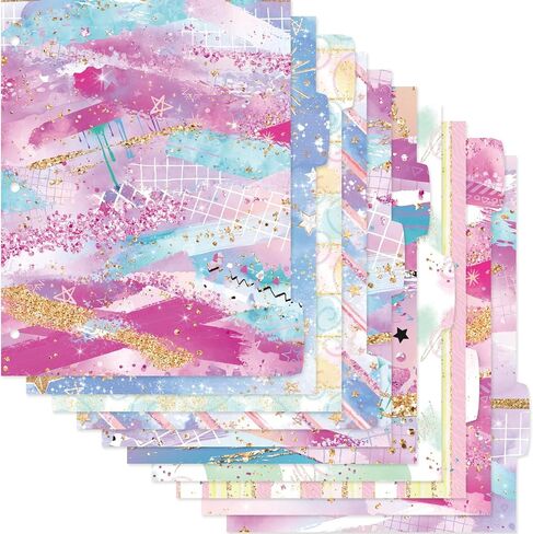 3 Ring Binder Dividers with Tabs 20 PCS Fashion Bright Color Paper Insertable Dividers in Saudi Arabia