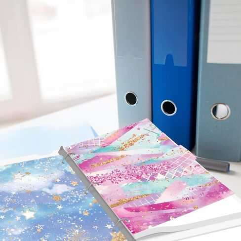 3 Ring Binder Dividers with Tabs 20 PCS Fashion Bright Color Paper Insertable Dividers in Saudi Arabia