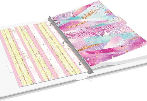 3 Ring Binder Dividers with Tabs 20 PCS Fashion Bright Color Paper Insertable Dividers in Saudi Arabia