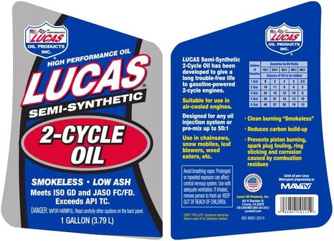Lucas Oil 10110 Semi-Synthetic 2-Cycle Oil - 1 Quart Bottle in Saudi Arabia