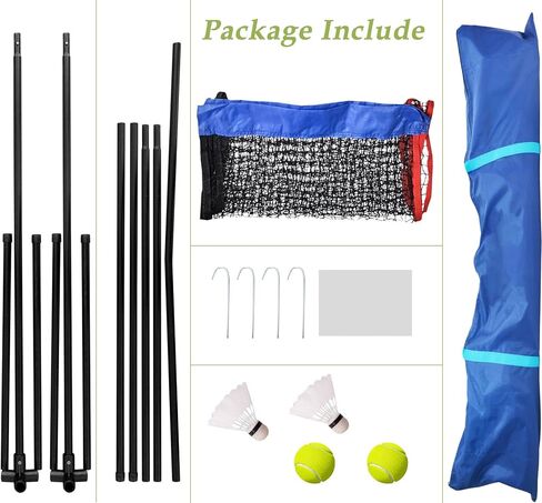 Volleyball Net,Adjustable Volleyball Training Net,Portable Volleyball Net with A Carry Bag,Regulation Size for Outdoor/Indoor Use,Blue Volleyball Practice Net,Easy to Install Sports Net in Saudi Arabia