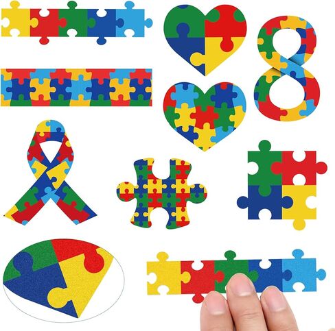 40 قطعة من ملصقات حسية للتوعية بالتوحد والهدوء والقلق وقابلة لإعادة الاستخدام، ملصقات مهدئة تعمل باللمس، قطع ألغاز، شرائط حسية لاصقة للمدرسة والمكتب والفصول الدراسية والمكتب للبالغين والمراهقين، لوازم التوتر in Kuwait