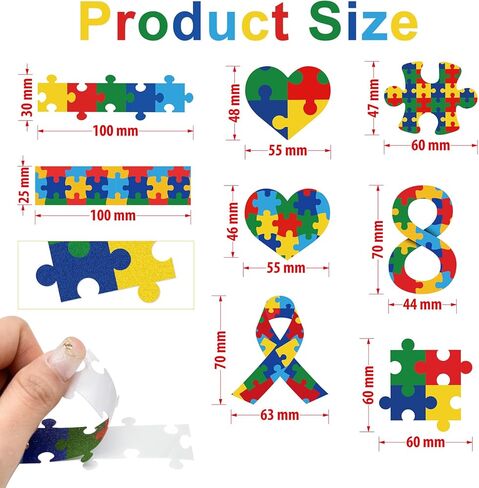 40 قطعة من ملصقات حسية للتوعية بالتوحد والهدوء والقلق وقابلة لإعادة الاستخدام، ملصقات مهدئة تعمل باللمس، قطع ألغاز، شرائط حسية لاصقة للمدرسة والمكتب والفصول الدراسية والمكتب للبالغين والمراهقين، لوازم التوتر in Kuwait