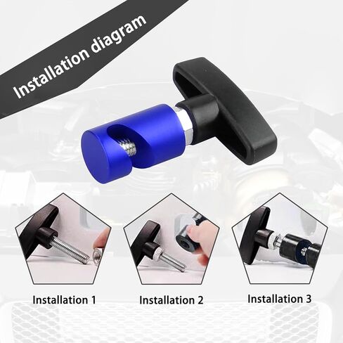 قطعتان من قضيب دعم غطاء محرك السيارة، قضيب ضغط الهواء في صندوق السيارة، أداة تثبيت عمود امتصاص الصدمات، أداة تثبيت عمود امتصاص الصدمات متعددة الأغراض، جهاز مضاد للقرص، عالمي للسيارات (أزرق) in Kuwait