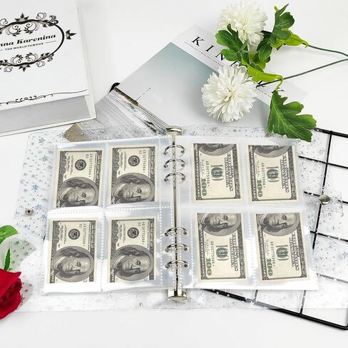 مجلد تحدي 100 ظرف جديد لعام 2023 لتوفير 5,050 دولارًا في 100 يوم، مجموعة تحدي توفير المال 100 ظرف، 100 فتحة ملف ميزانية لتوفير المال مقاس A5 مع مظاريف نقدية لتخطيط الميزانية (أسود) in Saudi Arabia