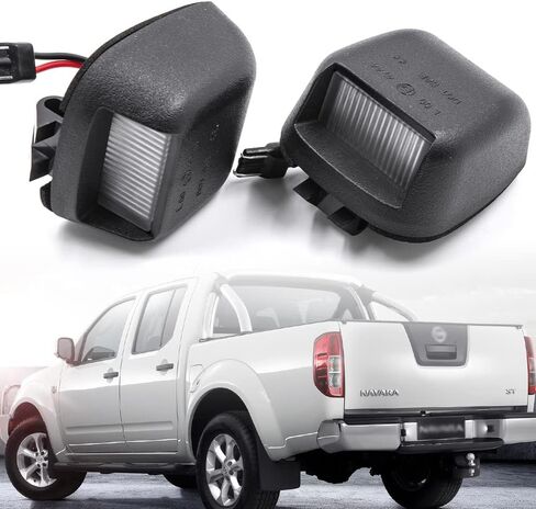 LED License Plate Lights Compatible w/ 2007-2020 Ni-ssan Frontier Titan Xterra Armada, OEM Led Number Lamps Replacement Canbus Error Free 6000K 12-SMD Xenon White Led Rear Tag Light Kit Assembly in Saudi Arabia