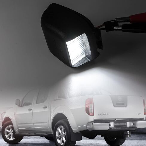 LED License Plate Lights Compatible w/ 2007-2020 Ni-ssan Frontier Titan Xterra Armada, OEM Led Number Lamps Replacement Canbus Error Free 6000K 12-SMD Xenon White Led Rear Tag Light Kit Assembly in Saudi Arabia