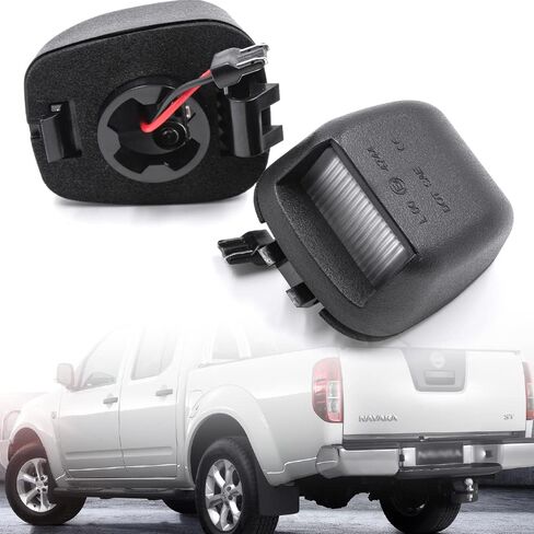 LED License Plate Lights Compatible w/ 2007-2020 Ni-ssan Frontier Titan Xterra Armada, OEM Led Number Lamps Replacement Canbus Error Free 6000K 12-SMD Xenon White Led Rear Tag Light Kit Assembly in Saudi Arabia