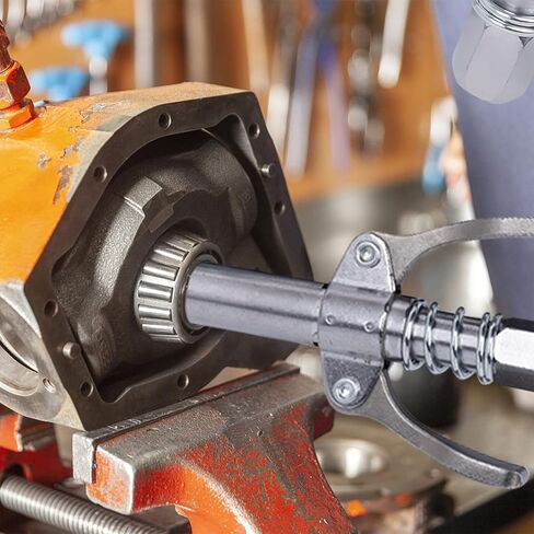 مسدس الشحوم، مجموعة مسدس الشحوم الثقيل 7000 رطل لكل بوصة مربعة، تحميل 14 أونصة، خرطوم زنبركي مرن 18 بوصة، 2 مقرنة عمل، 2 أنبوب صلب تمديد وفوهة واحدة من النوع الحاد متضمنة in Kuwait