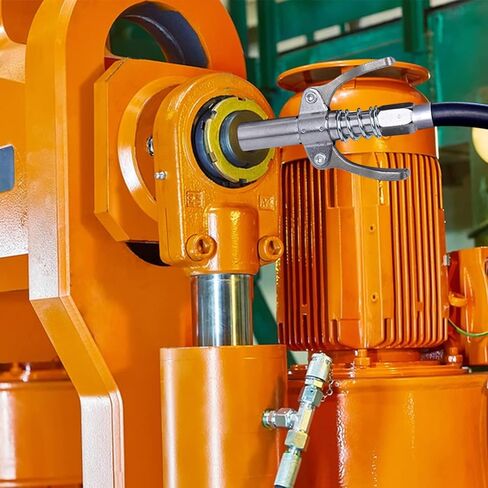 مسدس الشحوم، مجموعة مسدس الشحوم الثقيل 7000 رطل لكل بوصة مربعة، تحميل 14 أونصة، خرطوم زنبركي مرن 18 بوصة، 2 مقرنة عمل، 2 أنبوب صلب تمديد وفوهة واحدة من النوع الحاد متضمنة in Kuwait