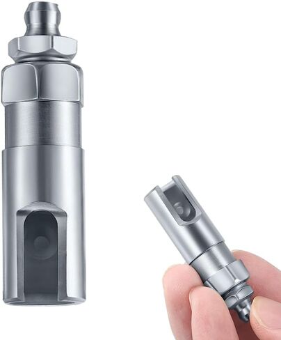 1 PCS Grease Gun Coupler Strong Grease Coupler Grease Gun Tip Push on Slotted Right Angle 90 Degree Grease Coupler with 1/8 inch NPT Threads for Farm Truck Auto Industrial Use in Kuwait
