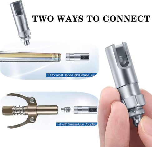 1 PCS Grease Gun Coupler Strong Grease Coupler Grease Gun Tip Push on Slotted Right Angle 90 Degree Grease Coupler with 1/8 inch NPT Threads for Farm Truck Auto Industrial Use in Kuwait