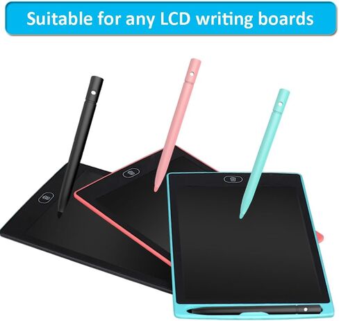 أقلام تابلت للكتابة LCD مقاس 4.5 بوصة للوحة الرسم ولوحة الرسم ولوحة الكتابة LCD (عبوة من 7 أقلام + 7 عبوات من الخيوط المرنة) in Kuwait