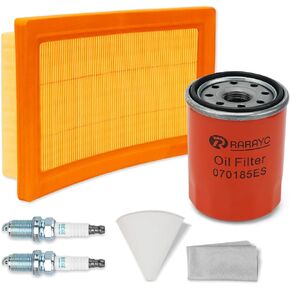 6485 Maintenance Kit 0J8478S Air Filter 070185E Oil Filter with Paper Funnel Oil Wipe Compatible with Ge-nerac 20kW 22kW Standby Generators 999cc Engine