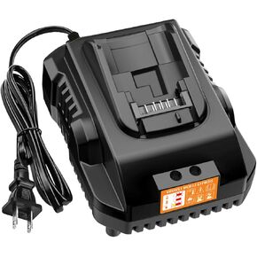 DCB112 Charger Repalcement for Dewalt 12v/20v Battery Charger Compatible with Dewalt 12v/20v Max Battery DCB200 DCB203 DCB125 DCB107 Yellow
