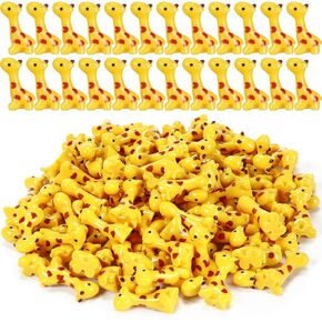 50 Pcs Mini Resin Giraffe Tiny Giraffe Resin Christmas Ornaments for Garden Home Decoration Zoo Animal Christmas Tree Ornaments Micro Landscape Ornaments Kit Fairy Dollhouse Accessories