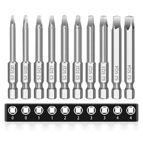 Mulwark Hex Head Allen Wrench Drill Set 20pc (10pc Metric & 10pc SAE) ، 2.3 "Long 1/4" Quick releas