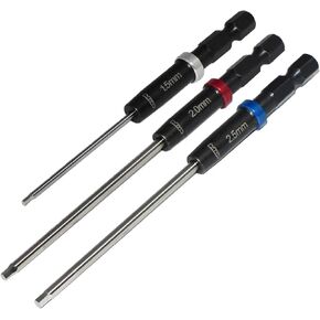 RC Hex Bit Set and Tool Kit 9612 (1.5mm, 2.0mm, 2.5mm) – Hex Head Allen Wrench Drill Tools and Tool Bits for Screwdrivers, Electric Screwguns, and Power Drills For RC Cars - Made in USA
