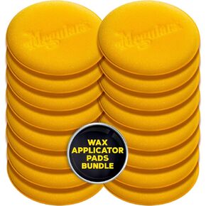 Meguiar's 4" Foam Applicator Pads, 4 Count - Ultra-Soft Hand Applicators with a Tight-Cell Foam Construction for a Smooth Application of Waxes, Polishes, Tire Dressing, Protectants and More, 4 Pack