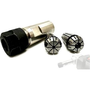 SuperGrindz 5/8"-11 Thread Angle Grinder Extension Shaft Set, Grinder Adapter with 1/4" & 1/8" Collets, Rotary Tool Conversion for Metalworking Woodworking, Fits 5/8-11 Threaded Angle Grinders