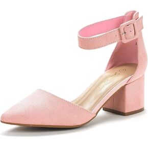 DREAM PAIRS Women's Low Heel Pump Shoes