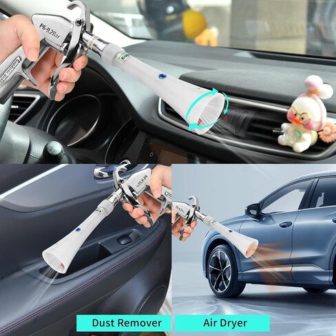 Tornado Dry Cleaning Gun with Brass Adjustable Air Flow Nozzle,Air Blower Gun Quickly Blasts Dirt and Dust from Surface Works with Air Compressor in Kuwait