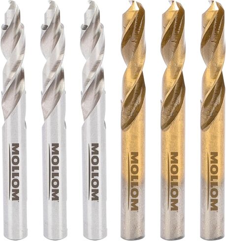 MOLLOM 3Pcs Titanium-Plated Pilot Drill Bit for Carbide Hole Saw | Center Drill Bit For Hole Saw Metal, Steel, Iron, Aluminum, Wood, Plastic in Kuwait