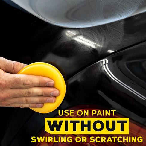 Meguiar's 4" Foam Applicator Pads, 4 Count - Ultra-Soft Hand Applicators with a Tight-Cell Foam Construction for a Smooth Application of Waxes, Polishes, Tire Dressing, Protectants and More, 4 Pack in Saudi Arabia