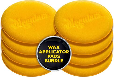 Meguiar's 4" Foam Applicator Pads, 4 Count - Ultra-Soft Hand Applicators with a Tight-Cell Foam Construction for a Smooth Application of Waxes, Polishes, Tire Dressing, Protectants and More, 4 Pack in Saudi Arabia