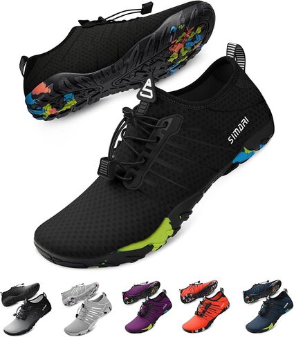 SIMARI Water Shoes for Women Men - Barefoot Quick-Dry Aqua Socks | Lightweight Swim Shoes for Surfing, Swimming, Beach Sports, Kayaking, Diving | Non-Slip Design in Saudi Arabia