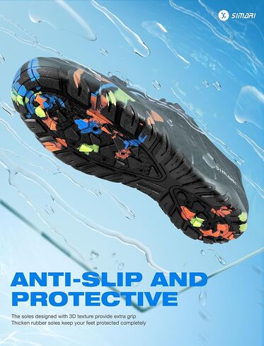 SIMARI Water Shoes for Women Men - Barefoot Quick-Dry Aqua Socks | Lightweight Swim Shoes for Surfing, Swimming, Beach Sports, Kayaking, Diving | Non-Slip Design in Saudi Arabia