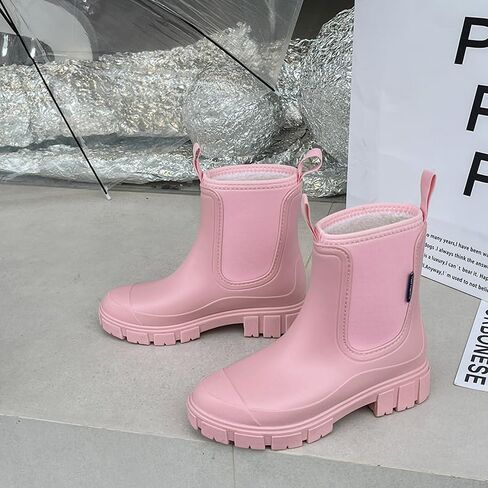 Harssidanzar Womens Short Short Rain Boots حذاء حديقة مقاوم للماء. in Kuwait