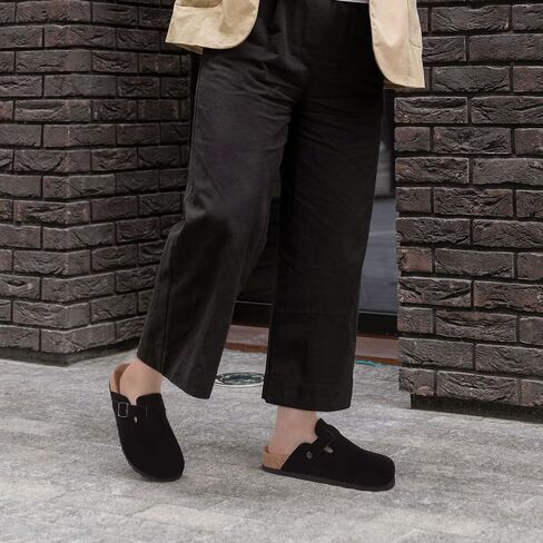 Litfun Women's Lenuine Suede Clogs ناعمة من جلد البطاطا الباطن. in Kuwait