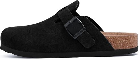 Litfun Women's Lenuine Suede Clogs ناعمة من جلد البطاطا الباطن. in Kuwait