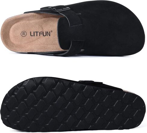 Litfun Women's Lenuine Suede Clogs ناعمة من جلد البطاطا الباطن. in Kuwait