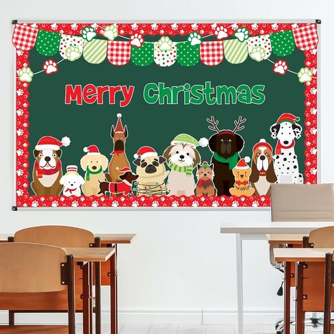 73Pcs Valentine's Day Pet Dog Bulletin Board Decoration Set Cute Puppy Heart Theme Cutouts for Classroom Wall Decor Wedding Anniversary Supplies in Saudi Arabia