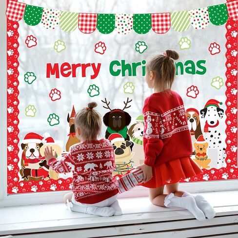 73Pcs Valentine's Day Pet Dog Bulletin Board Decoration Set Cute Puppy Heart Theme Cutouts for Classroom Wall Decor Wedding Anniversary Supplies in Saudi Arabia