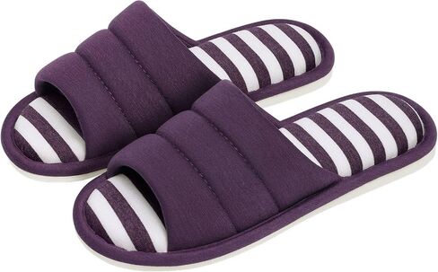 shevalues Open Toe House Slippers for Women Men Soft Cotton Indoor Shoes Memory Foam Slip On bedroom Slippers in Saudi Arabia