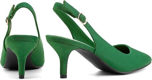 Greatonu Women's Slingback Histen Histen Cyen Pounding Toe Dress Pumps Pumps Shoes in Kuwait