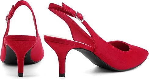 Greatonu Women's Slingback Histen Histen Cyen Pounding Toe Dress Pumps Pumps Shoes in Kuwait