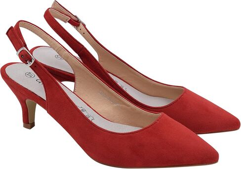 Greatonu Women's Slingback Histen Histen Cyen Pounding Toe Dress Pumps Pumps Shoes in Kuwait
