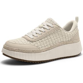 Women Espadrille Platform Sneakers Chunky Fashion Casual Shoes for Women Comfortable Walking Sneakers