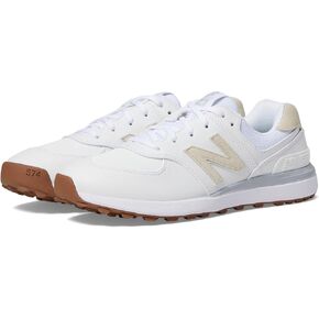New Balance Women's 574 Greens v2 Golf Shoe, White, 8
